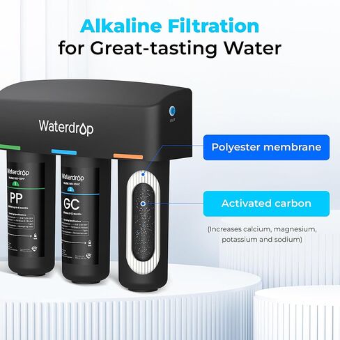 فلتر مياه تحت الحوض من Waterdrop WD-10GC، بديل لنظام تصفية المياه تحت الحوض من Waterdrop TSA & TSB & TSB CM 3 مراحل in Saudi Arabia