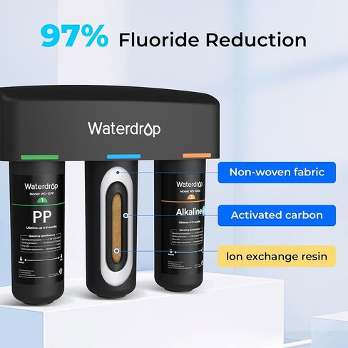 فلتر مياه تحت الحوض من Waterdrop WD-10GC، بديل لنظام تصفية المياه تحت الحوض من Waterdrop TSA & TSB & TSB CM 3 مراحل in Saudi Arabia