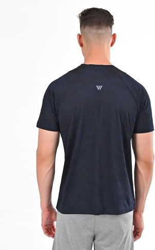 VIROH Men’s PowerMove Quick-Dry Camo Tee, Lightweight Moisture-Wicking Activewear, Short Sleeve T-Shirt in Saudi Arabia
