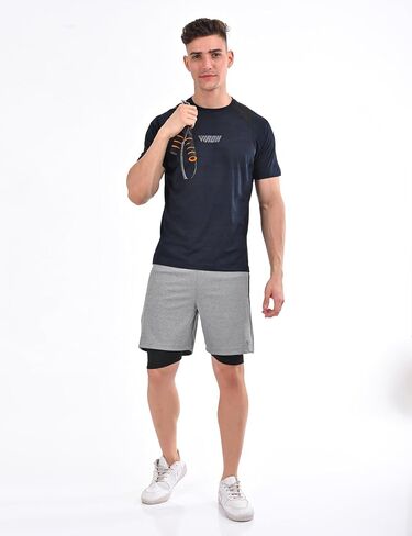 VIROH Men’s PowerMove Quick-Dry Camo Tee, Lightweight Moisture-Wicking Activewear, Short Sleeve T-Shirt in Saudi Arabia