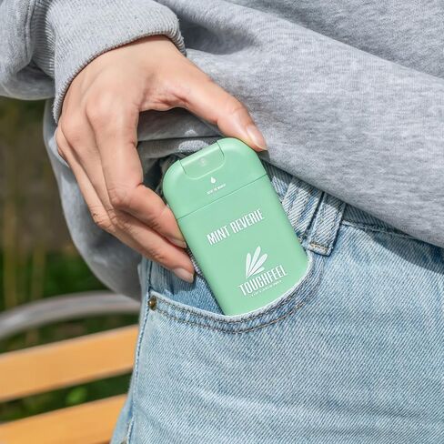 Power Mist Hand Sanitizer Spray, Scented Hydrating Hand Sanitizers Travel Size Refillable, Pocket Portable 1-Pack (Mint Reverie) 0.93Fl Oz 460-Sprays Each in Kuwait