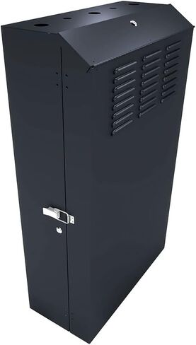 NavePoint 6U Vertical Server Rack Enclosure, Low Profile, 20.6" Deep, Max Weight Capacity 132lbs - 6U Network Cabinet Vertical Wall Mount, Perforated, Black in Saudi Arabia