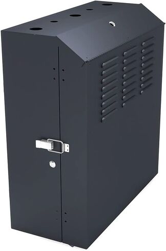 NavePoint 6U Vertical Server Rack Enclosure, Low Profile, 20.6" Deep, Max Weight Capacity 132lbs - 6U Network Cabinet Vertical Wall Mount, Perforated, Black in Saudi Arabia