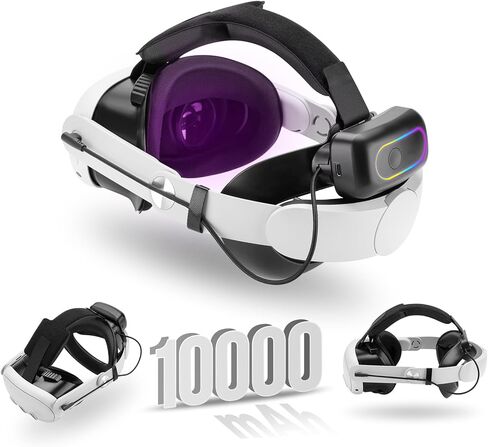 حزام رأس مريح من G-STORY قابل للتعديل متوافق مع ملحقات Vision Pro VR، حزام النخبة لاستبدال سماعة الرأس Vision Pro، يقلل من إجهاد الوجه، وسادة ناعمة خفيفة الوزن لـ Apple VR in Kuwait