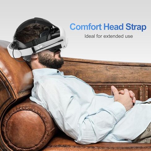 حزام رأس مريح من G-STORY قابل للتعديل متوافق مع ملحقات Vision Pro VR، حزام النخبة لاستبدال سماعة الرأس Vision Pro، يقلل من إجهاد الوجه، وسادة ناعمة خفيفة الوزن لـ Apple VR in Kuwait