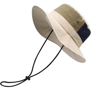 Waterproof Bucket Hat for Men Women Quick Dry Sun Hat with Chin Strap Adjustable UV Protection Fishing Safari Hat in Kuwait