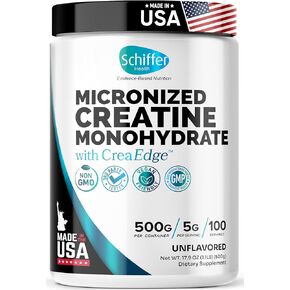 Creatine Monohydrate Powder 500g – Supports Muscle Growth, Strength & Cognitive Function*, 5g per Serv - 100 Servings, Pure Micronized Creatine for Enhanced Performance, Unflavored, 17.9 oz in Saudi Arabia