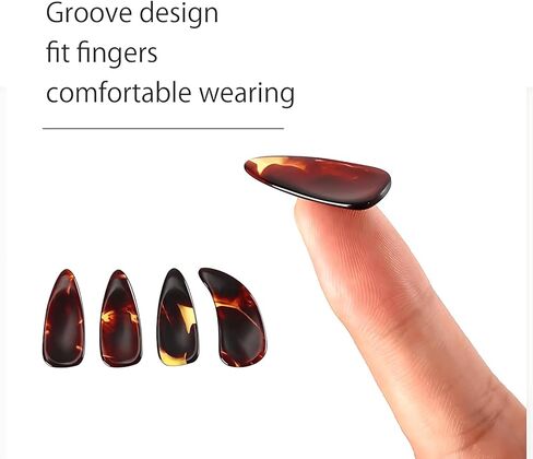 تصميم Groove Design Guzheng Finger Picks مسمار Zither الصيني، مجموعة مع صندوق تخزين لوحة الأظافر بشريط الإصبع - مجموعة ملحقات كاملة لمشغلات الآلات الخيطية in Kuwait