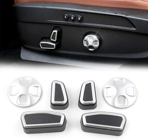 GZYF Automative Inner Seat Adjustment Button Trim Cover Interior Accessories Kit for Alfa Romeo Giulia Stelvio 2017 2018 2019 2020 in Saudi Arabia