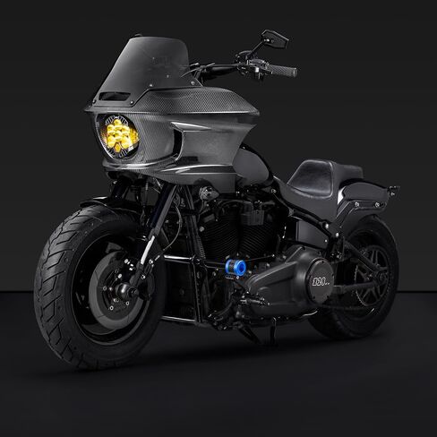 Advanblack Protek Profession Performance Bar Bar Sliders for M8 Harley Low Rider/S/St ، Street Bob ، Fatbob ، Sport Glide ، Softail Standard (CNC anodized Red مع تمرير نصيحة الكربون) in Saudi Arabia