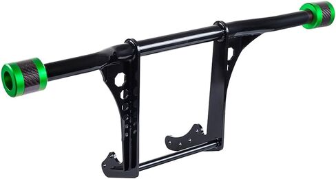 Advanblack Protek Front Performance Crash Bar Frame Sliders for M8 Harley Low Rider/S/ST, Street Bob, Fatbob, Sport Glide, Softail Standard (Red Anodized CNC with Carbon Inlay Slider) in Kuwait