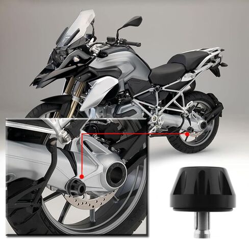 The Lord of the Tools Motorcycle Frame Slider Cardan Crash Slider Protector Final Drive Final Final Finiture مع R1200GS LC Adventure 2013-2018 in Kuwait