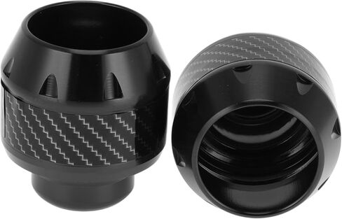 Motorcycle Frame Sliders Falling Protection Wheel Crash Protector Scooter Moped Aluminum Alloy Black 2 Pcs in Saudi Arabia