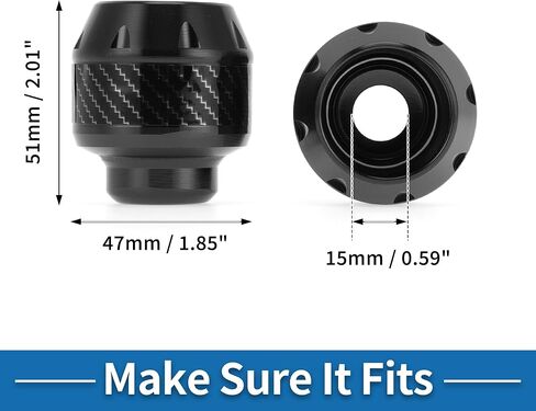 Motorcycle Frame Sliders Falling Protection Wheel Crash Protector Scooter Moped Aluminum Alloy Black 2 Pcs in Saudi Arabia