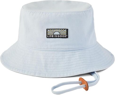 Life is Good. Retro Sunburst Bucket Hat, Glacier Blue, One Size in Saudi Arabia