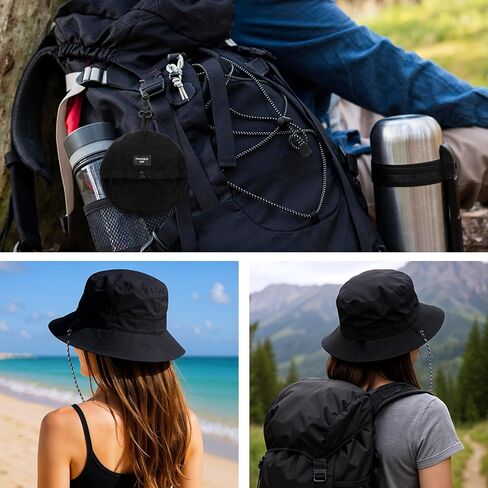 Bucket Hat, Outdoor Bucket Hat Rain Hats for Women Waterproof Quick Dry Packable Hats Soft Brimmed Boonie for Sun Rian Women Men Summer Lightweight Hiking UV Protection Fishing Beach Foldable in Saudi Arabia