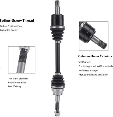 Front Left Drive Shaft CV Axle Compatible with KUBOTA 2008 2009 2010 2011 2012 2013 2014 2015 2016 2017 2018 2019 2020 RTV500 BF K7311-15300 in Saudi Arabia