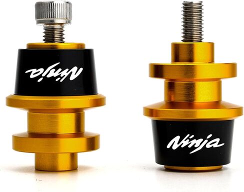 Compatible with Ninja 500 2025 Ninja 650 Ninja 400 NINJA 1000 SX 2017-2022 2023 2024 2025 ZX4RR ZX4R ZX6R ZX10R ZH2 CNC Motorcycle Swingarm Spools Sliders Rear Stand Screws (Black) in Saudi Arabia