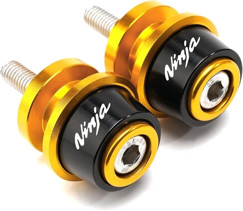 Compatible with Ninja 500 2025 Ninja 650 Ninja 400 NINJA 1000 SX 2017-2022 2023 2024 2025 ZX4RR ZX4R ZX6R ZX10R ZH2 CNC Motorcycle Swingarm Spools Sliders Rear Stand Screws (Black) in Saudi Arabia