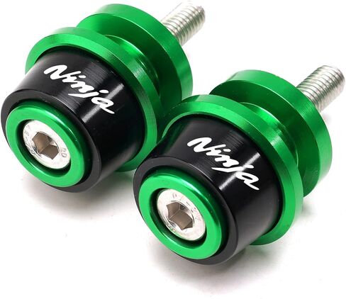 Compatible with Ninja 500 2025 Ninja 650 Ninja 400 NINJA 1000 SX 2017-2022 2023 2024 2025 ZX4RR ZX4R ZX6R ZX10R ZH2 CNC Motorcycle Swingarm Spools Sliders Rear Stand Screws (Black) in Saudi Arabia