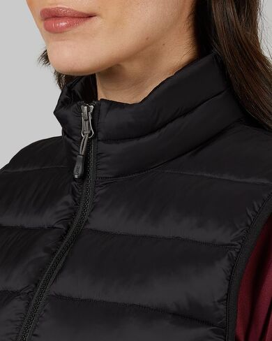 32 Degrees Heat Women's Lightweight Poly-Fill Packable Vest | Zippered Pockets | Layering | Water Repellent in Saudi Arabia