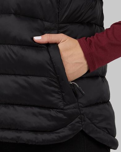 32 Degrees Heat Women's Lightweight Poly-Fill Packable Vest | Zippered Pockets | Layering | Water Repellent in Saudi Arabia