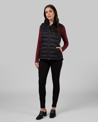 32 Degrees Heat Women's Lightweight Poly-Fill Packable Vest | Zippered Pockets | Layering | Water Repellent in Saudi Arabia