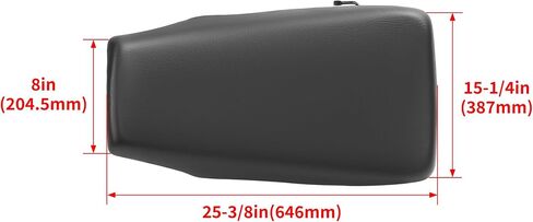 HECASA ATV Complete Seat Compatible with 1995-2004 Honda Foreman 400 4x4 Seat/FourTrax TRX400FW Replacement for 77100-HM7-A00ZA Replacement Cover Black in Saudi Arabia