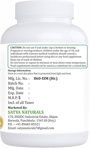 Sarpgandha Forte Capsule 500 mg. 60 الخضار. كبسولة | Sarpgandha (Rauwolfia Serpentina) استخراج كبسولات للرجال والنساء | الملحق العشبي الايورفيدا/العلاجات | 10: 1 forte (1 زجاجة من 60 كبسولة) in Kuwait