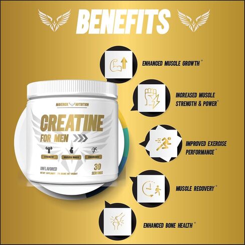 Creatine for Men - Creatine Powder for Men - Muscle Builder for Men - Creatine - Creatine Monohydrate - Creatine Powder - Creatine Monohydrate Powder - Creatine Monohydrate for Men - 30 Servings in Saudi Arabia