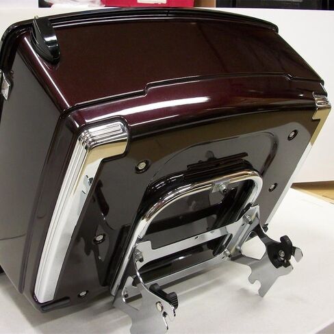 Kuafu قابلة للفصل رف تصاعد الأمتعة اثنين لصالح 1997-2008 Harley Touring Road King Flht Flhx Fltr Chrome Trunk in Saudi Arabia
