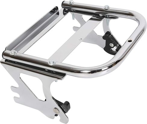 Kuafu قابلة للفصل رف تصاعد الأمتعة اثنين لصالح 1997-2008 Harley Touring Road King Flht Flhx Fltr Chrome Trunk in Saudi Arabia