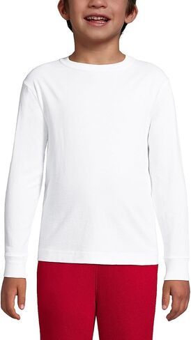 Lands' End School Uniform Boys Long Sleeve Essential T-Shirt in Saudi Arabia