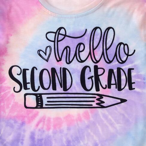 MODNTOGA Kid Girl Boy First Day of School Shirt Back to School T-Shirt Hello Kindergarten 1st 2nd 3rd Grade Graphic Tee Tops in Saudi Arabia
