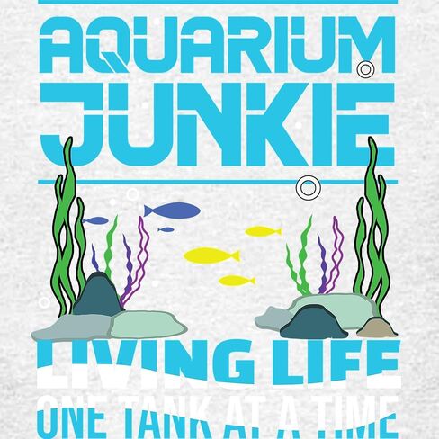 Cafepress Aquarium Junkie Fish Tank Lover تحت الماء T Shirt Kids Cotton T-Shirt in Kuwait