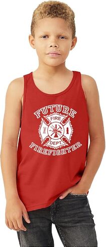 Threadrock Kids Future Firefighter Youth Tank Top in Saudi Arabia