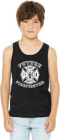 Threadrock Kids Future Firefighter Youth Tank Top in Saudi Arabia