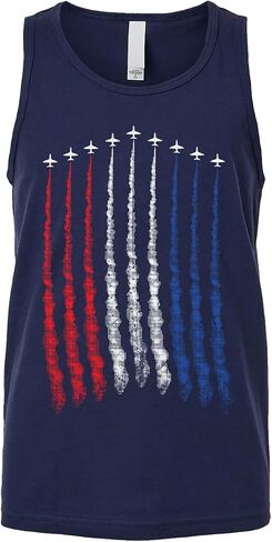 Threadrock Kids Red White Blue Air Force Flyover Youth Tank Top in Saudi Arabia