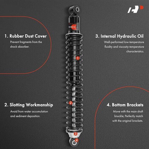 A-Premium Rear Load Adjusting Replace 58560 Shock Absorbers Compatible with Dodge Dakota 2005-2010 & Ram Dakota 2011, 2-PC Set in Saudi Arabia