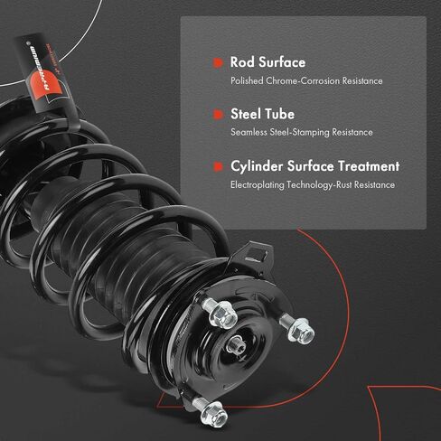 A-Premium Front Pair (2) مجموعة كاملة من الدعامة والملف التوافق مع Honda Civic 2012 2014 2015 ، سائق ومسافر جانب الركاب in Saudi Arabia