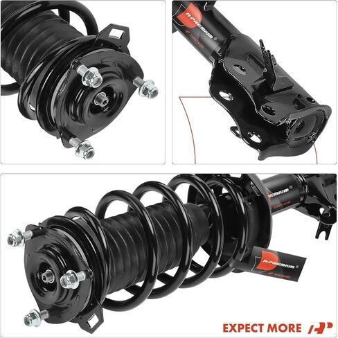 A-Premium Front Pair (2) مجموعة كاملة من الدعامة والملف التوافق مع Honda Civic 2012 2014 2015 ، سائق ومسافر جانب الركاب in Saudi Arabia