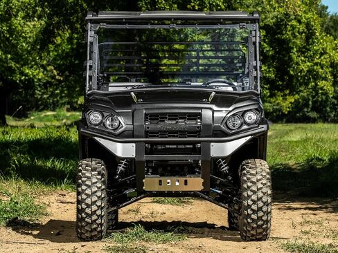 Superatv Scratch Resistant 3-in-1 Flip Flip Windshield متوافق مع Kawasaki Mule Pro DX DXT FX: 2016+ ، Kawasaki Mule Pro Fxt: 2015+ ، مصنوع من 1/4 "أقوى من البولي كربونات 250X من الزجاج ، الولايات المتحدة الأمريكية صنع in Saudi Arabia