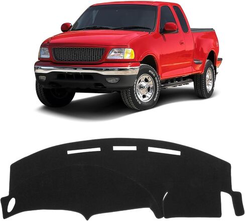 KUST Dashboard Cover Mat for 1997-2003 Ford F150 F250 Expedition Left Hand Driving Non-Slip Dashboard Mat Pad Interior Accessories for F-150 F-250 Custom Fit Dash Mat Sunshade Windshield Glare Black in Saudi Arabia