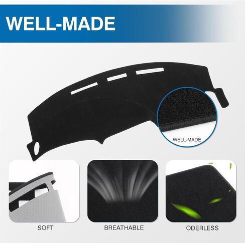 KUST Dashboard Cover Mat for 1997-2003 Ford F150 F250 Expedition Left Hand Driving Non-Slip Dashboard Mat Pad Interior Accessories for F-150 F-250 Custom Fit Dash Mat Sunshade Windshield Glare Black in Saudi Arabia