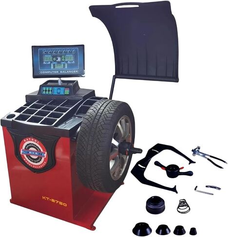 Tire Changer and Balancer Combo,KT-T830+KT-B750 Tire Auto Repair Machine Kit Double Arm, Bead Blaster, Rim Diameter14''-24''1 Year Full Warranty in Kuwait