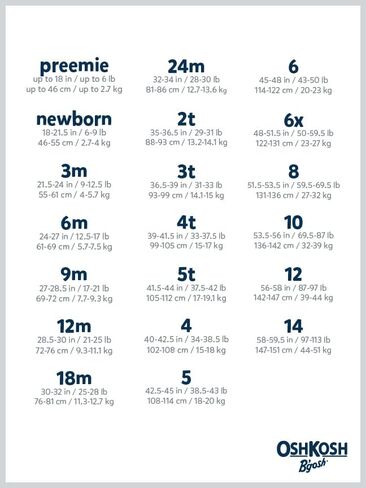 OshKosh B'Gosh Girls' World's Best Overalls, Denim Floral Skirtall, 3M in Kuwait