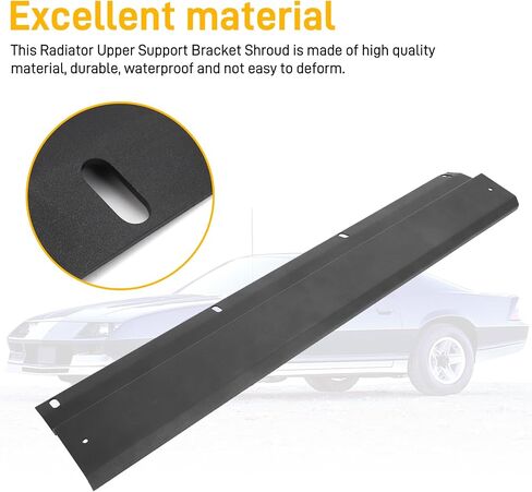 قوس الدعم العلوي من Autovic Clasiator للفئة 1982-1992 3rd Gen Chevrolet Camaro / Firebird Engine 3-Row Radiator Black in Kuwait