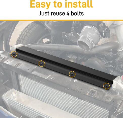 قوس الدعم العلوي من Autovic Clasiator للفئة 1982-1992 3rd Gen Chevrolet Camaro / Firebird Engine 3-Row Radiator Black in Kuwait