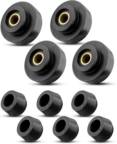 Radiator Mounting Kit Polyurethane Fit for Peterbilt 357 377 379 385 386 387 Model with Coolant Fill on Firewall, Replace 53D6 x4, 53D2 x4 in Saudi Arabia