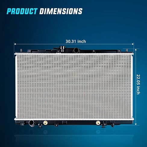 Nilight Radiator for Honda Accord 2008 2009 2010 2011 2012 ، Crosstour 2012 2013 2014 2015 2.4L L4 ، مجموعة المبرد المبرد للمحرك استبدال# 19010R70A51 in Saudi Arabia